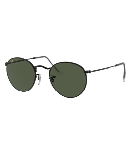 משקפי שמש RAY BAN מסגרת מתכת עגולה שחורה 